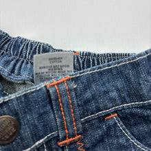 Load image into Gallery viewer, Boys Target, blue denim shorts, elasticated, GUC, size 000,  