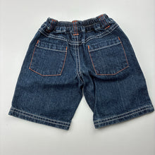 Load image into Gallery viewer, Boys Target, blue denim shorts, elasticated, GUC, size 000,  