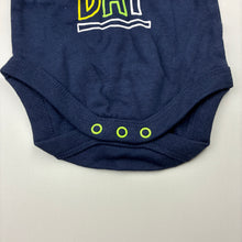 Load image into Gallery viewer, Unisex Dymples, navy cotton bodysuit / romper,play, NEW, size 0000,  