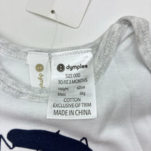 Load image into Gallery viewer, Girls Dymples, cotton bodysuit / romper, cat, NEW, size 000,  