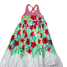 Load image into Gallery viewer, Girls Target, lined floral cotton summer dress, GUC, size 6, L: 69cm