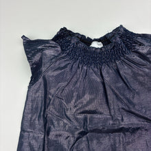 Load image into Gallery viewer, Girls Target, lined blue metallic party top, EUC, size 1,  