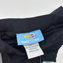 Load image into Gallery viewer, Boys Wave Zone, black swim shorts, elasticated, NEW, size 0,  