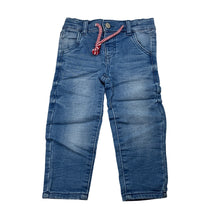 Load image into Gallery viewer, Boys Anko Baby, stretch knit denim jeans, adjustable, GUC, size 0,  