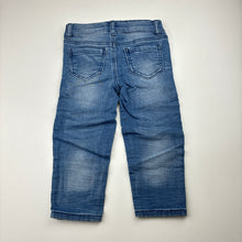 Load image into Gallery viewer, Boys Anko Baby, stretch knit denim jeans, adjustable, GUC, size 0,  