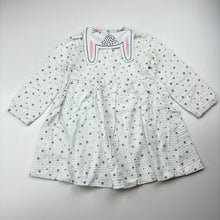 Load image into Gallery viewer, Girls Sprout, stretchy long sleeve dress, EUC, size 0, L: 38cm