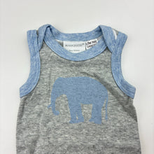 Load image into Gallery viewer, Unisex Marquise, cotton singletsuit / romper, elephant, EUC, size 0000,  