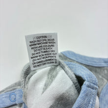 Load image into Gallery viewer, Unisex Marquise, cotton singletsuit / romper, elephant, EUC, size 0000,  
