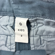 Load image into Gallery viewer, Boys Target, blue stretch cotton pants ,adjustable, Inside leg: 36.5cm, EUC, size 2,  