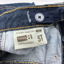 Load image into Gallery viewer, Girls Crazy 8, dark denim jeans, adjustable, Inside leg: 46 cm, EUC, size 5,  