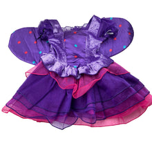 Load image into Gallery viewer, Girls Koala Kids, purple and pink tulle fairy dress, light mark on chest, FUC, size 0, L: 40cm