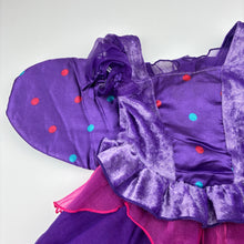 Load image into Gallery viewer, Girls Koala Kids, purple and pink tulle fairy dress, light mark on chest, FUC, size 0, L: 40cm