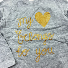 Load image into Gallery viewer, Girls H&amp;M, grey cotton long sleeve t-shirt / top, EUC, size 1,  