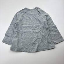Load image into Gallery viewer, Girls H&amp;M, grey cotton long sleeve t-shirt / top, EUC, size 1,  