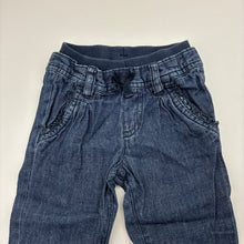 Load image into Gallery viewer, Girls The Place, lightweight denim pants, elasticated, GUC, size 1,  
