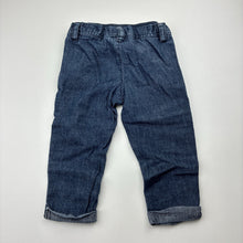 Load image into Gallery viewer, Girls The Place, lightweight denim pants, elasticated, GUC, size 1,  