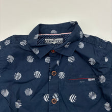 Load image into Gallery viewer, Boys Next, navy lightweight cotton short-sleeved shirt, EUC, size 1-2,  