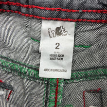 Load image into Gallery viewer, Boys H&amp;T, grey denim jeans, adjustable, Inside leg: 32 cm, FUC, size 2,  