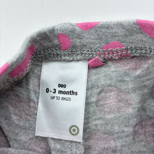 Load image into Gallery viewer, Girls Target, pink &amp; grey leggings / bottoms, EUC, size 000,  