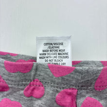 Load image into Gallery viewer, Girls Target, pink &amp; grey leggings / bottoms, EUC, size 000,  