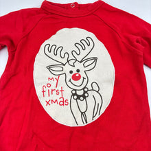 Load image into Gallery viewer, Unisex H&amp;T, vintage cotton Christmas coverall / romper, EUC, size 00,  