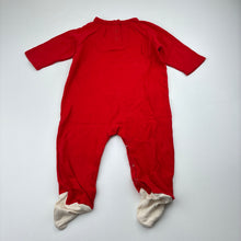 Load image into Gallery viewer, Unisex H&amp;T, vintage cotton Christmas coverall / romper, EUC, size 00,  