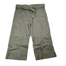 Load image into Gallery viewer, Girls Milkshake, khaki stretch cotton cropped pants, adjustable, Inside leg: 34cm, EUC, size 8,  