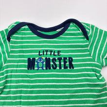 Load image into Gallery viewer, Boys Carters, green cotton t-shirt / top, GUC, size 000,  