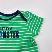 Load image into Gallery viewer, Boys Carters, green cotton t-shirt / top, GUC, size 000,  