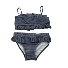 Load image into Gallery viewer, Girls Cotton On, metallic stripe ribbed swim top &amp; bottoms, EUC, size 3,  