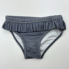 Load image into Gallery viewer, Girls Cotton On, metallic stripe ribbed swim top &amp; bottoms, EUC, size 3,  