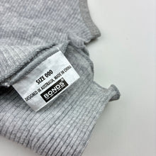 Load image into Gallery viewer, Unisex Bonds, grey ribbed cotton singlet top, GUC, size 000,  
