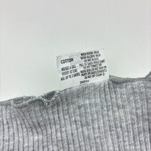 Load image into Gallery viewer, Unisex Bonds, grey ribbed cotton singlet top, GUC, size 000,  