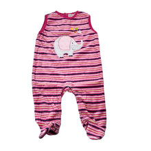 Load image into Gallery viewer, Girls Ollie's Place, soft velour overalls / romper, GUC, size 000,  