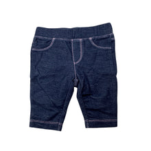 Load image into Gallery viewer, Girls Mix Baby, stretchy denim leggings / bottoms, EUC, size 000,  