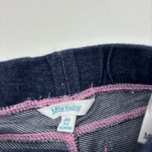 Load image into Gallery viewer, Girls Mix Baby, stretchy denim leggings / bottoms, EUC, size 000,  