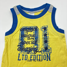 Load image into Gallery viewer, Boys Tiny Little Wonders, cotton singlet / tank top, GUC, size 00,  