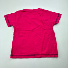 Load image into Gallery viewer, Girls Juniors, pink cotton t-shirt / top, GUC, size 12 months,  