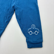 Load image into Gallery viewer, Boys Lupilu, blue cotton leggings / bottoms,car, GUC, size 000-00,  