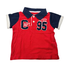 Load image into Gallery viewer, Boys Osh Kosh, cotton polo shirt / top, FUC, size 0,  