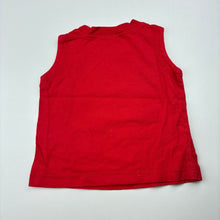 Load image into Gallery viewer, Boys Target, red cotton singlet top,pirate, GUC, size 00,  