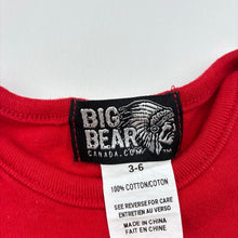 Load image into Gallery viewer, Unisex Big Bear, Canada red cotton romper, EUC, size 00,  