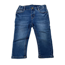 Load image into Gallery viewer, Unisex H&amp;M, slim fit stretch denim jeans, adjustable, EUC, size 1,  