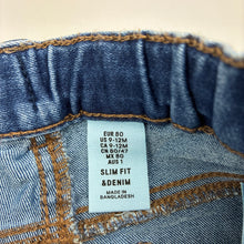 Load image into Gallery viewer, Unisex H&amp;M, slim fit stretch denim jeans, adjustable, EUC, size 1,  