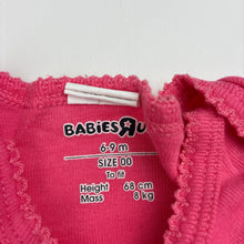 Load image into Gallery viewer, Girls Babies R Us, pink cotton bodysuit / romper, FUC, size 00,  