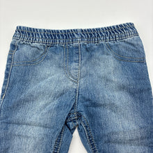 Load image into Gallery viewer, Girls Tiny Little Wonders, blue lightweight denim pants,elasticated, GUC, size 00,  