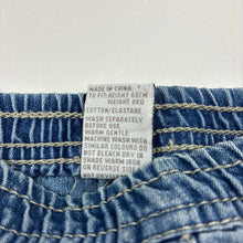 Load image into Gallery viewer, Girls Tiny Little Wonders, blue lightweight denim pants,elasticated, GUC, size 00,  