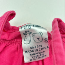 Load image into Gallery viewer, Girls Baby Baby, pink summer top, GUC, size 000,  