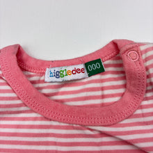 Load image into Gallery viewer, Girls Higgledee, pink stripe long sleeve top, GUC, size 000,  