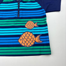 Load image into Gallery viewer, Boys Wave Zone, short sleeve rashie / swim top, GUC, size 0,  